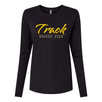 Track And Field Track Senior 2025 Gift Womens Cotton Relaxed Long Sleeve T-Shirt