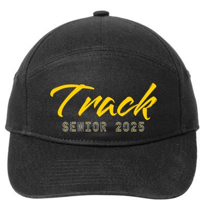 Track And Field Track Senior 2025 Gift 7-Panel Snapback Hat