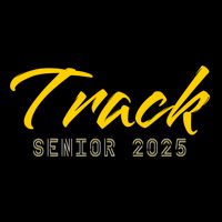 Track And Field Track Senior 2025 Gift 7-Panel Snapback Hat