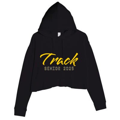 Track And Field Track Senior 2025 Gift Crop Fleece Hoodie