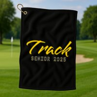 Track And Field Track Senior 2025 Gift Golf Towel