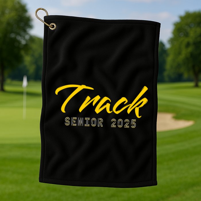 Track And Field Track Senior 2025 Gift Golf Towel
