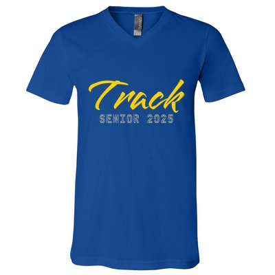 Track And Field Track Senior 2025 Gift V-Neck T-Shirt
