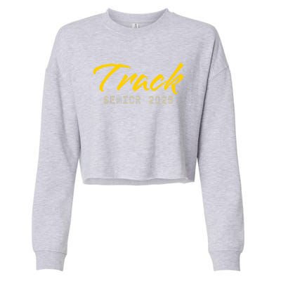 Track And Field Track Senior 2025 Gift Cropped Pullover Crew