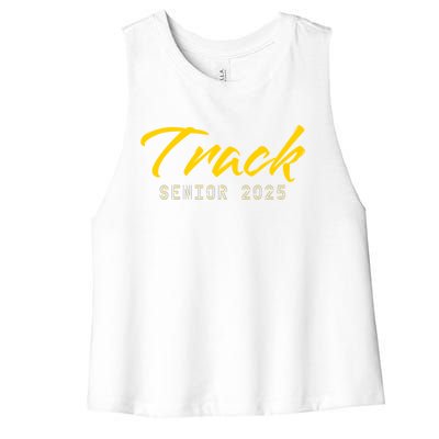 Track And Field Track Senior 2025 Gift Women's Racerback Cropped Tank