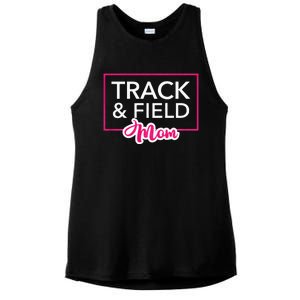 Track And Field Mom Running Mom Ladies PosiCharge Tri-Blend Wicking Tank