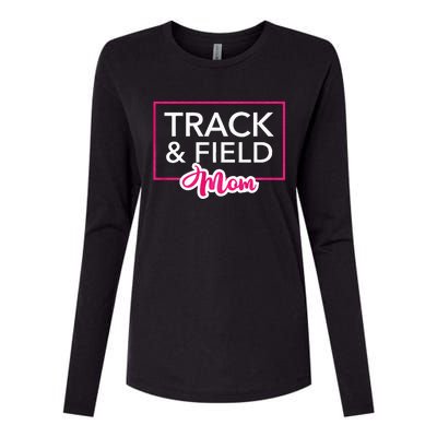 Track And Field Mom Running Mom Womens Cotton Relaxed Long Sleeve T-Shirt