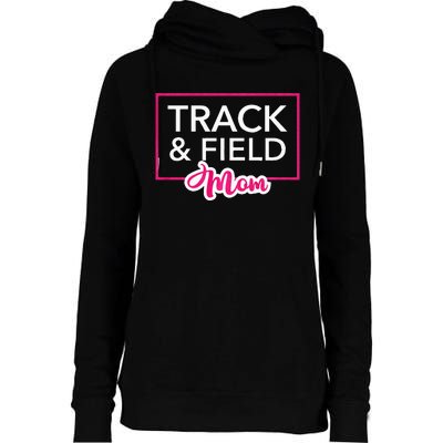 Track And Field Mom Running Mom Womens Funnel Neck Pullover Hood