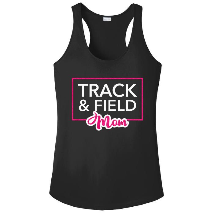 Track And Field Mom Running Mom Ladies PosiCharge Competitor Racerback Tank