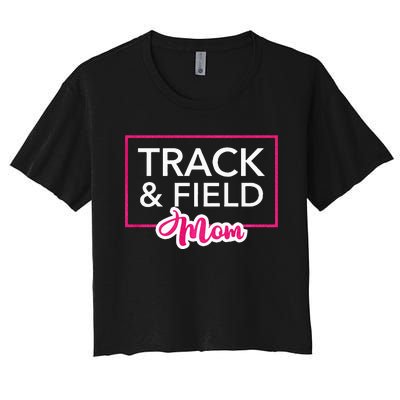 Track And Field Mom Running Mom Women's Crop Top Tee