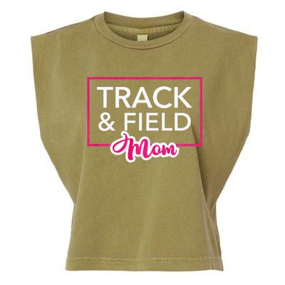 Track And Field Mom Running Mom Garment-Dyed Women's Muscle Tee