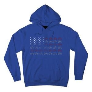 Tractor American Flag Farmer  Tall Hoodie