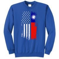 Taiwanese American Flag Pride Taiwan Usa Gift Sweatshirt