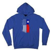 Taiwanese American Flag Pride Taiwan Usa Gift Tall Hoodie