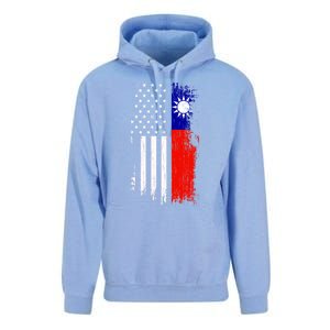 Taiwanese American Flag Pride Taiwan Usa Gift Unisex Surf Hoodie