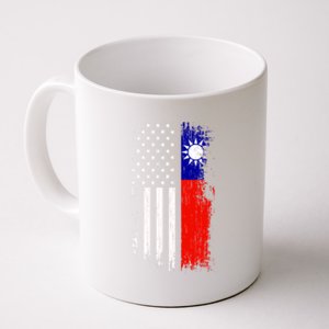 Taiwanese American Flag Pride Taiwan Usa Gift Coffee Mug