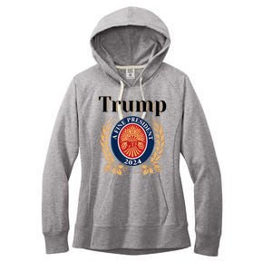 Trump A Fine President 2024 Reelection 2024 Women's Fleece Hoodie