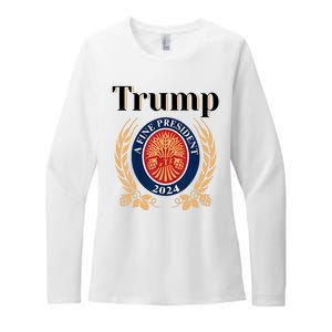 Trump A Fine President 2024 Reelection 2024 Womens CVC Long Sleeve Shirt