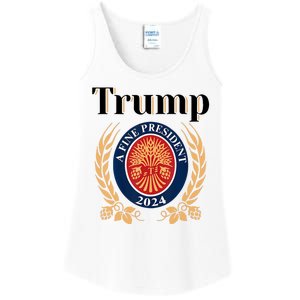 Trump A Fine President 2024 Reelection 2024 Ladies Essential Tank