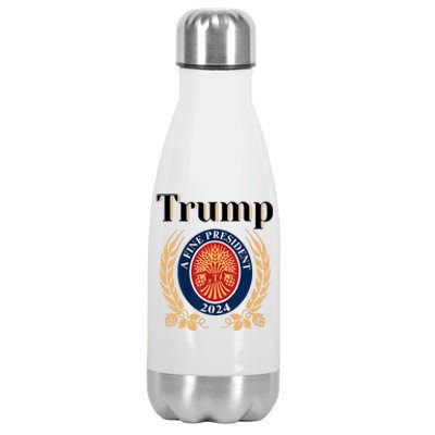 Trump A Fine President 2024 Reelection 2024 Stainless Steel Insulated Water Bottle