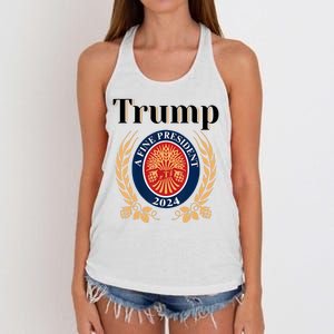 Trump A Fine President 2024 Reelection 2024 Women's Knotted Racerback Tank