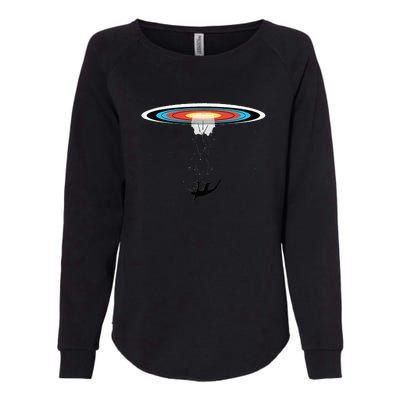 Traditional Archery Funny Ufo Archery Target Recurve Bow Womens California Wash Sweatshirt