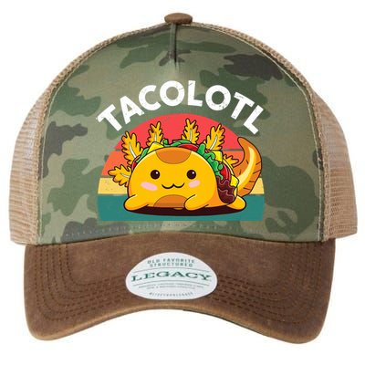 Taco Axolotl- Funny Taco Tuesday Mexican Legacy Tie Dye Trucker Hat