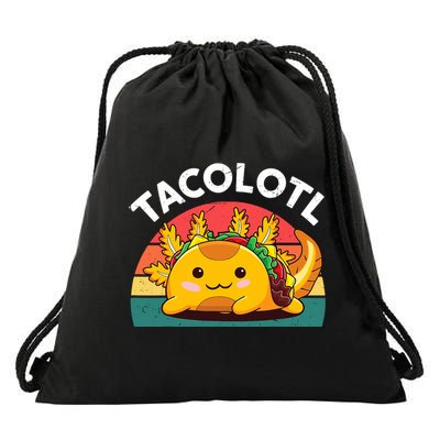 Taco Axolotl- Funny Taco Tuesday Mexican Drawstring Bag