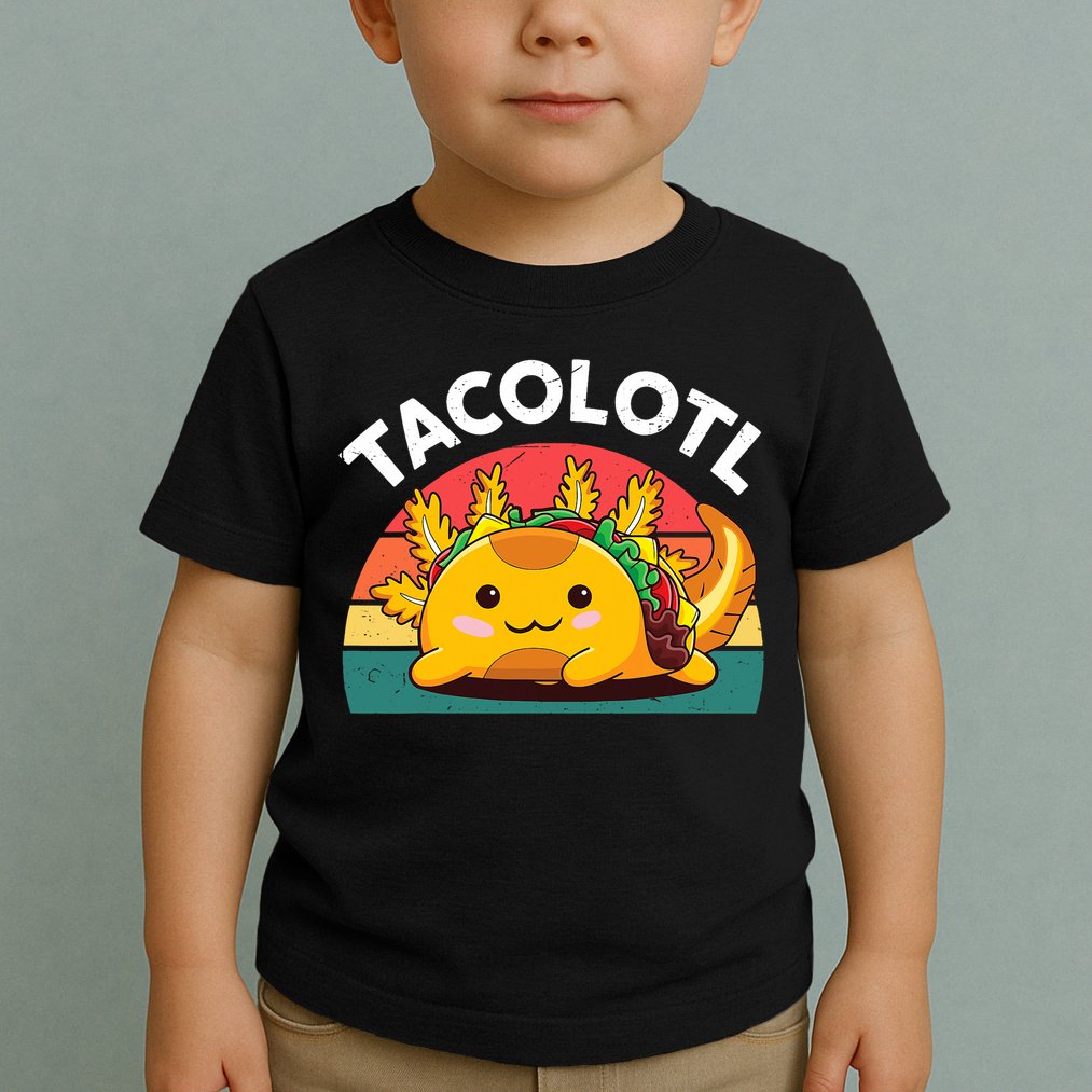 Taco Axolotl- Funny Taco Tuesday Mexican Toddler T-Shirt