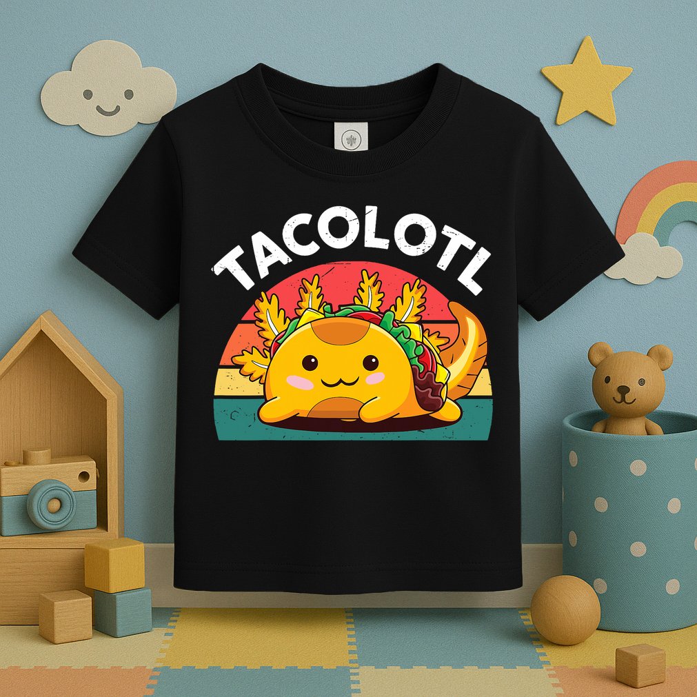 Taco Axolotl- Funny Taco Tuesday Mexican Toddler T-Shirt