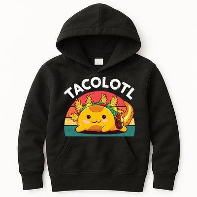 Taco Axolotl- Funny Taco Tuesday Mexican Kids Hoodie