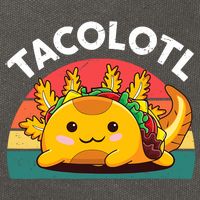 Taco Axolotl- Funny Taco Tuesday Mexican Cotton Canvas Backpack