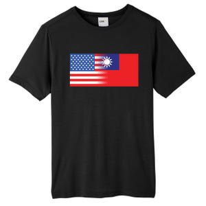 Taiwanese American Flag Us Taiwan Pride Gift Tall Fusion ChromaSoft Performance T-Shirt