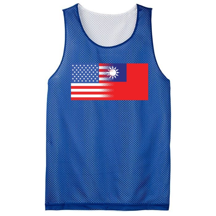 Taiwanese American Flag Us Taiwan Pride Gift Mesh Reversible Basketball Jersey Tank