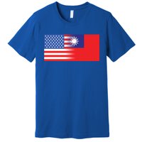 Taiwanese American Flag Us Taiwan Pride Gift Premium T-Shirt