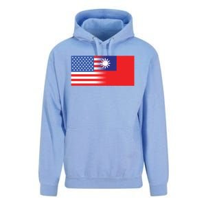 Taiwanese American Flag Us Taiwan Pride Gift Unisex Surf Hoodie