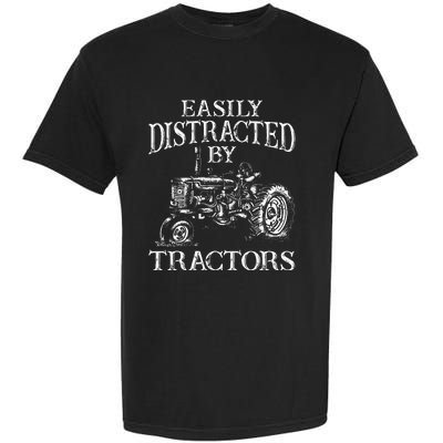 Tractor Art Farming Agriculture Farmer Truck Garment-Dyed Heavyweight T-Shirt