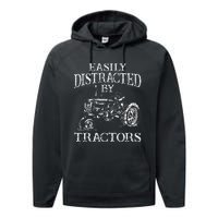 Tractor Art Farming Agriculture Farmer Truck Performance Fleece Hoodie