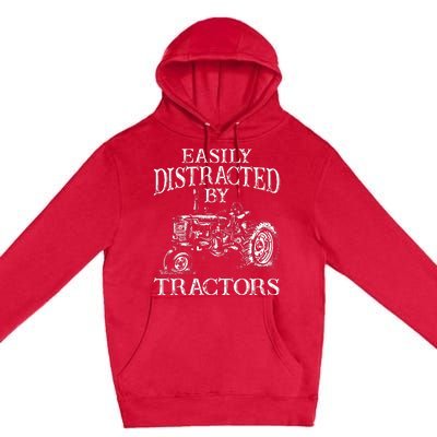 Tractor Art Farming Agriculture Farmer Truck Premium Pullover Hoodie