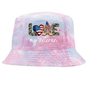 Tu America Flag Veteran Costume Patriotic Camouflage Great Gift Tie-Dyed Bucket Hat