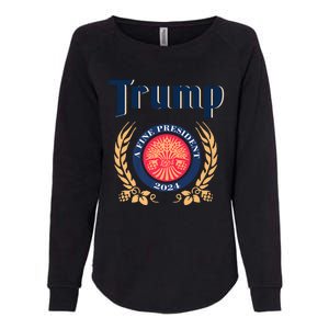 Trump A Fine President 2024 Womens California Wash Sweatshirt