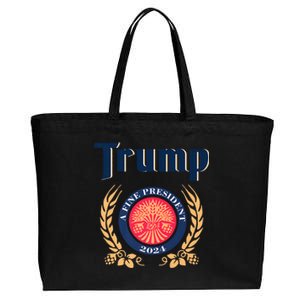 Trump A Fine President 2024 Cotton Canvas Jumbo Tote