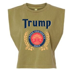 Trump A Fine President 2024 Garment-Dyed Women's Muscle Tee