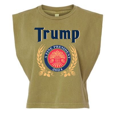 Trump A Fine President 2024 Garment-Dyed Women's Muscle Tee