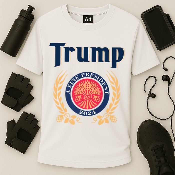 Trump A Fine President 2024 Cooling Performance Crew T-Shirt
