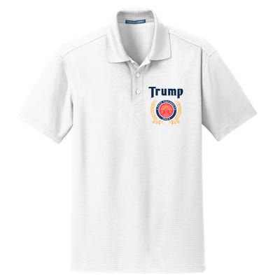 Trump A Fine President 2024 Dry Zone Grid Polo