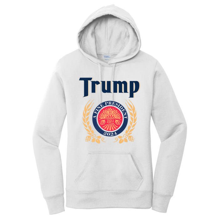 Trump A Fine President 2024 Women's Pullover Hoodie