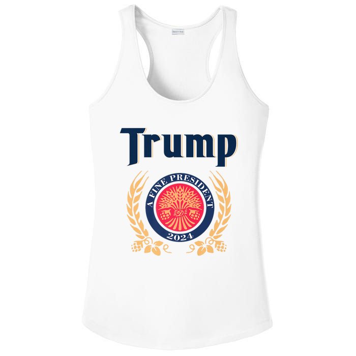 Trump A Fine President 2024 Ladies PosiCharge Competitor Racerback Tank