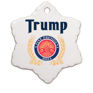 Trump A Fine President 2024 Ceramic Star Ornament