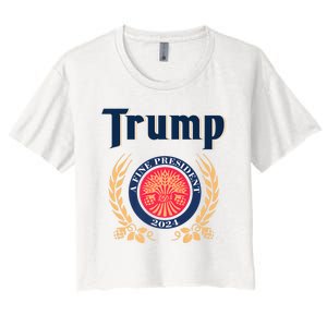 Trump A Fine President 2024 Women's Crop Top Tee